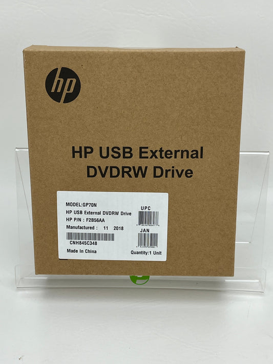 New HP External USB DVD RW DVDRW GP70N Drive Read Write F2B56AA