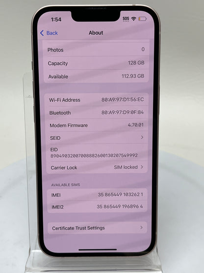 T-Mobile Apple iPhone 13 128GB Pink MLMN3LL/A