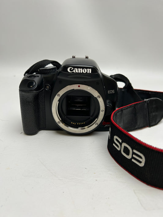 Broken Canon EOS Rebel XSi 12.2MP Digital SLR Camera Black