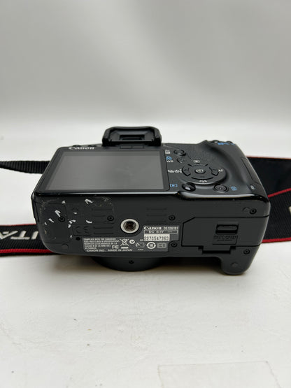 Broken Canon EOS Rebel XSi 12.2MP Digital SLR Camera Black/ No Power