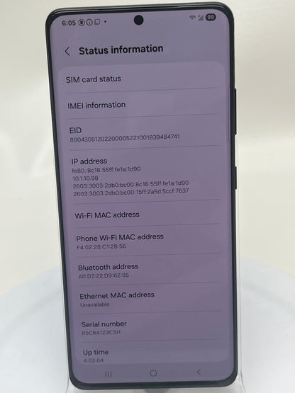 Verizon Samsung Galaxy S21 Ultra 12GB RAM 128GB SM-G998U Black