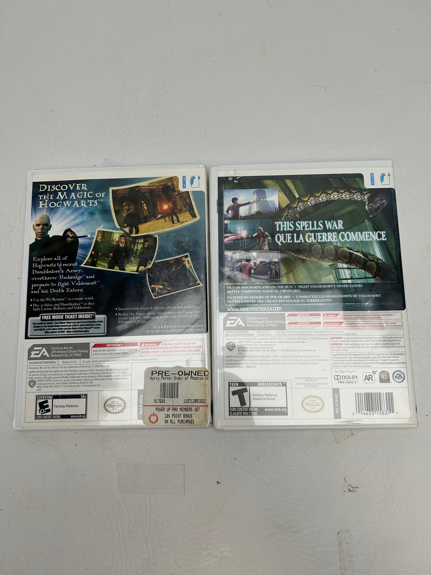 Lot of 2 Games Nintendo Wii 