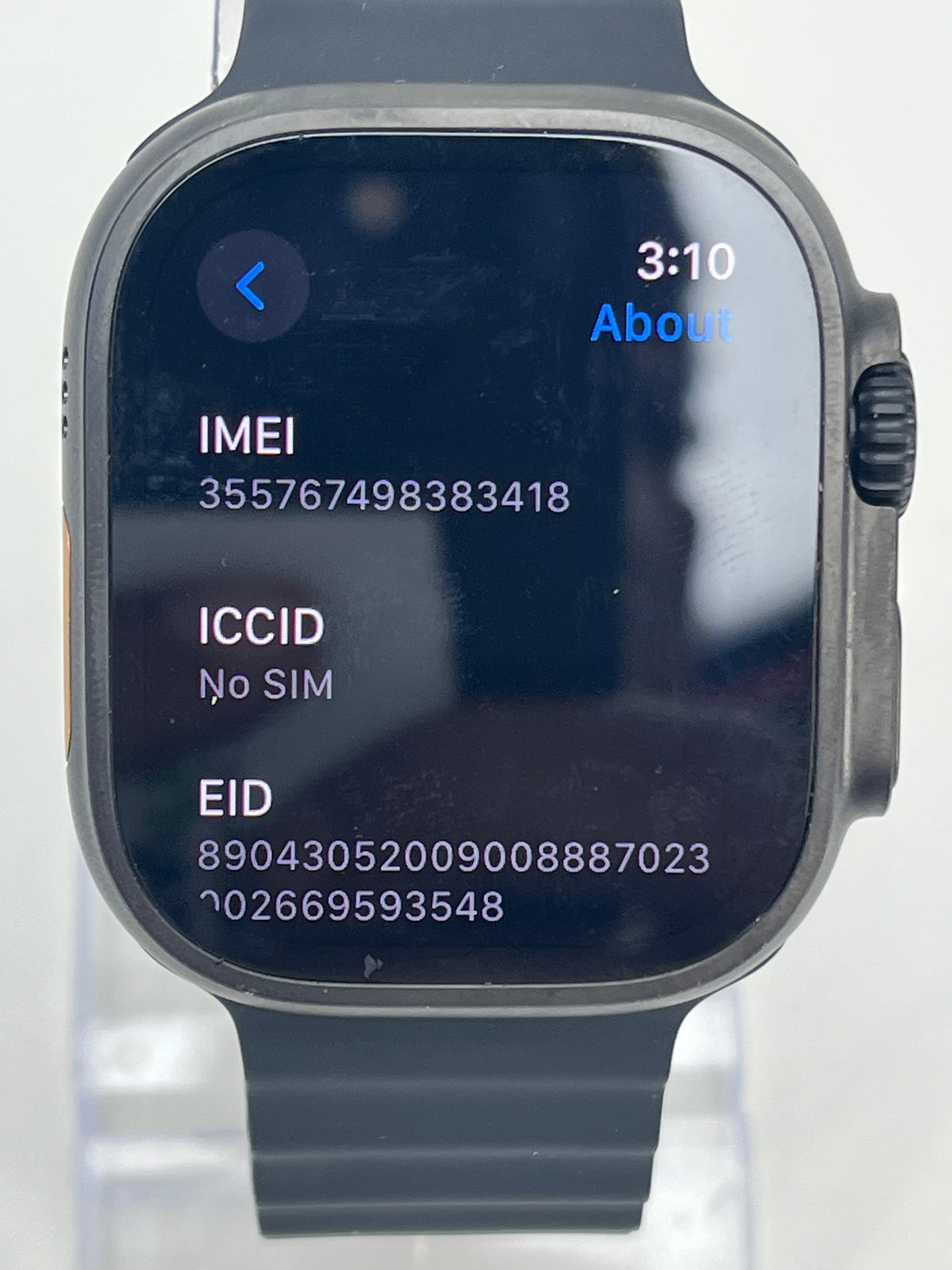 Unlocked Apple Watch Ultra 2 49MM Black Titanium Black Ocean Band  MX4P3LW/A