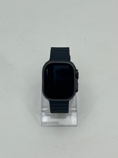 Unlocked Apple Watch Ultra 2 49MM Black Titanium Black Ocean Band  MX4P3LW/A