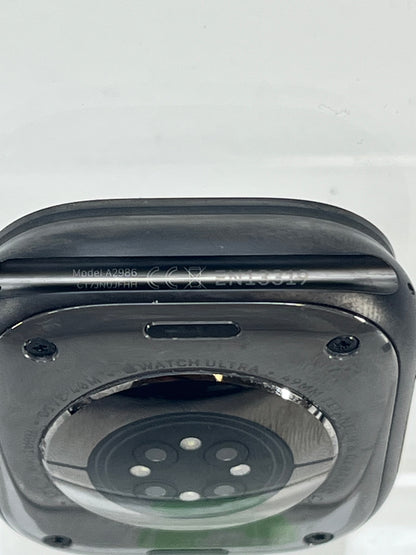 Unlocked Apple Watch Ultra 2 49MM Black Titanium Black Ocean Band  MX4P3LW/A