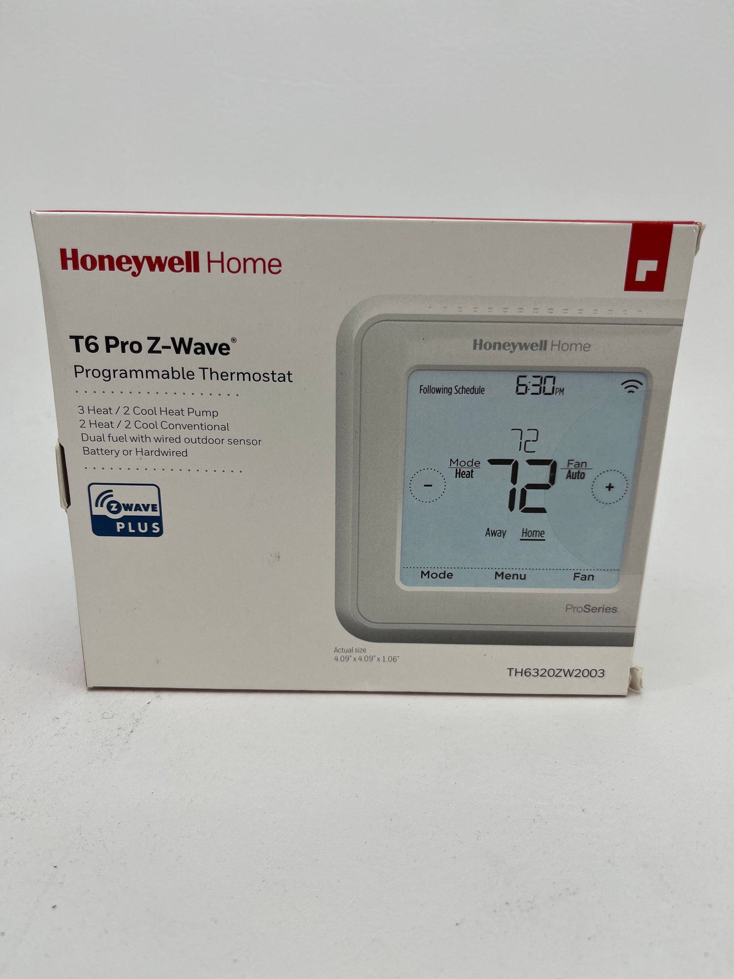 Honeywell Home T6 Pro Z-Wave Programmable Thermostat TH6320ZW2003