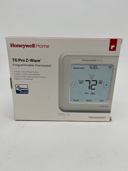 Honeywell Home T6 Pro Z-Wave Programmable Thermostat TH6320ZW2003