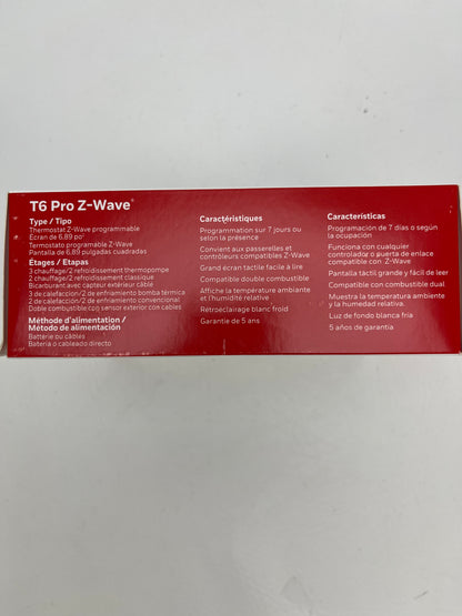 Honeywell Home T6 Pro Z-Wave Programmable Thermostat TH6320ZW2003