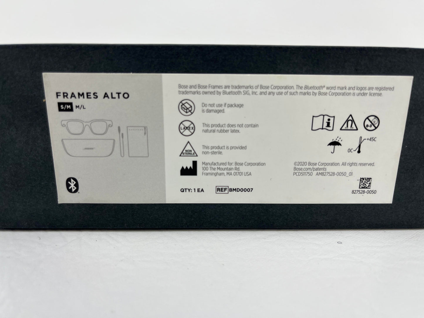 New Bose 840667-0100 Frames Alto Audio Smart Sunglasses - Black