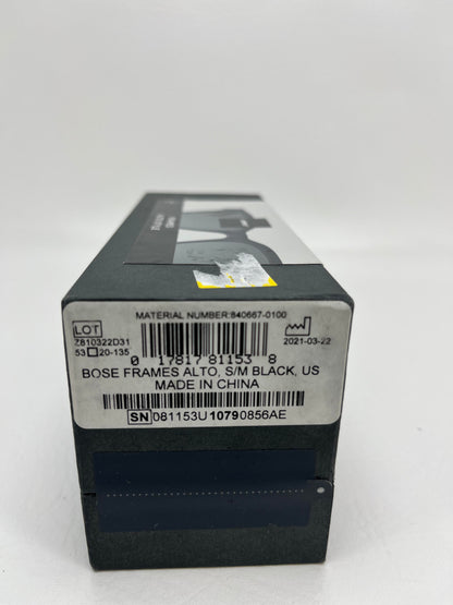 New Bose 840667-0100 Frames Alto Audio Smart Sunglasses - Black