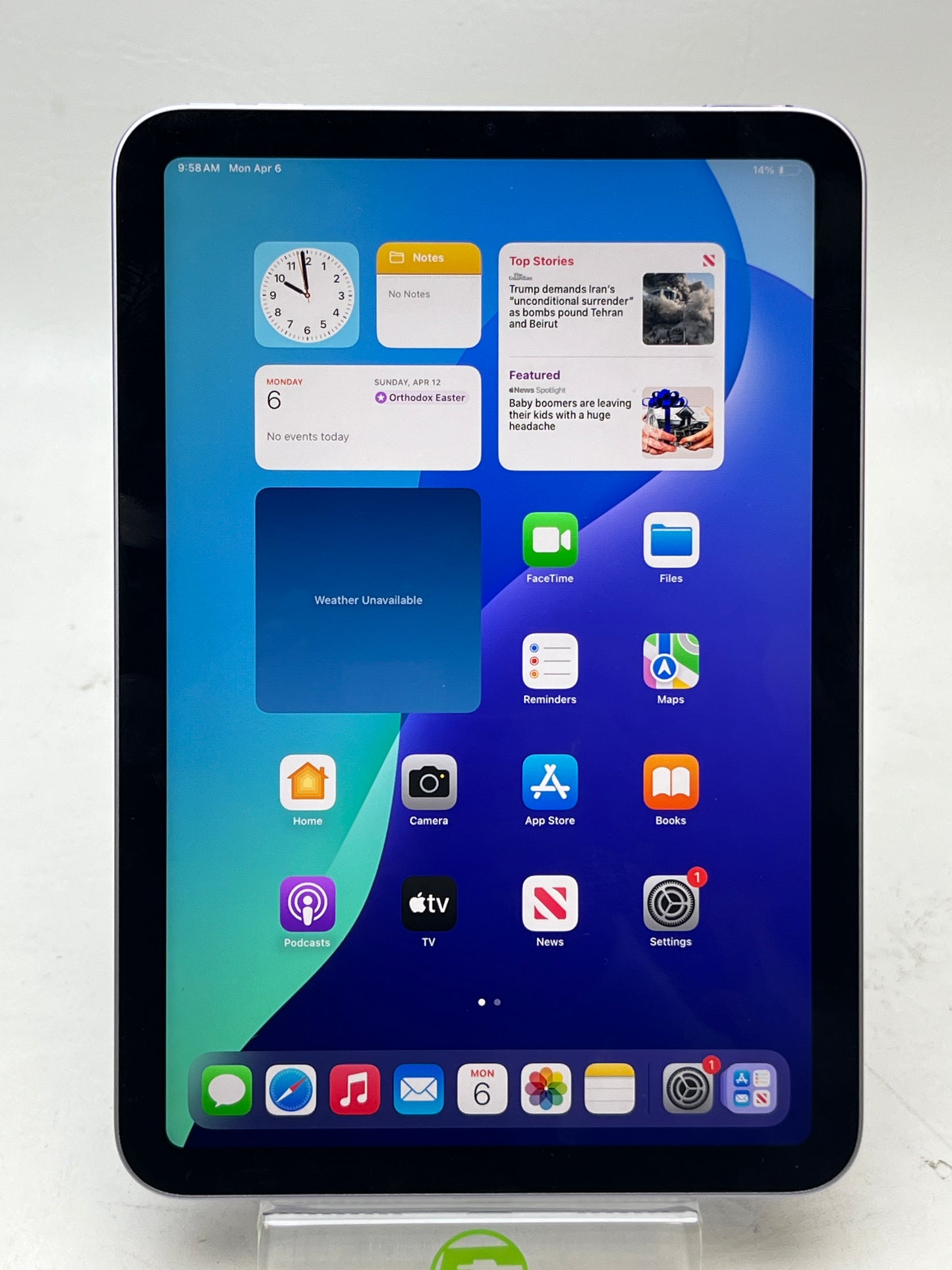WiFi Only Apple iPad mini (A17 Pro) 512GB Space Gray MXN93LL/A