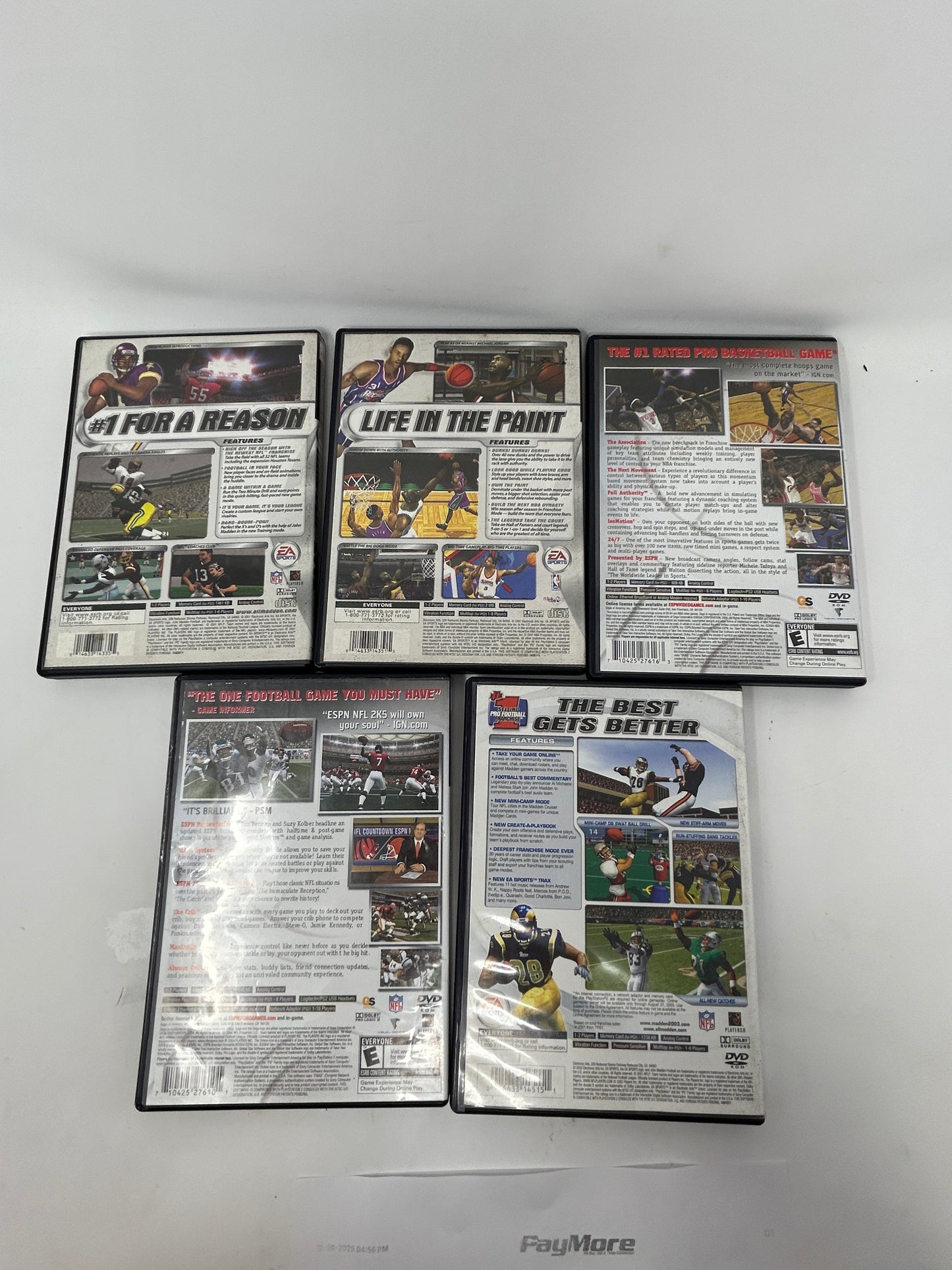 Lot of 5 Games Sony PlayStation 2 PS2 