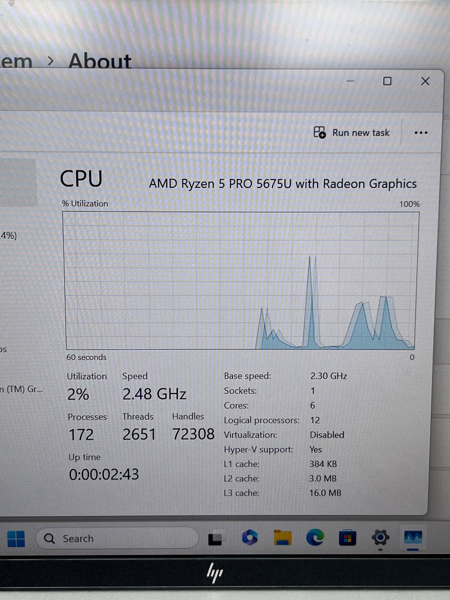 HP EliteBook 645 G9 14" Ryzen 5 Pro 5675U 2.3GHz 16GB RAM 512GB SSD AMD Radeon
