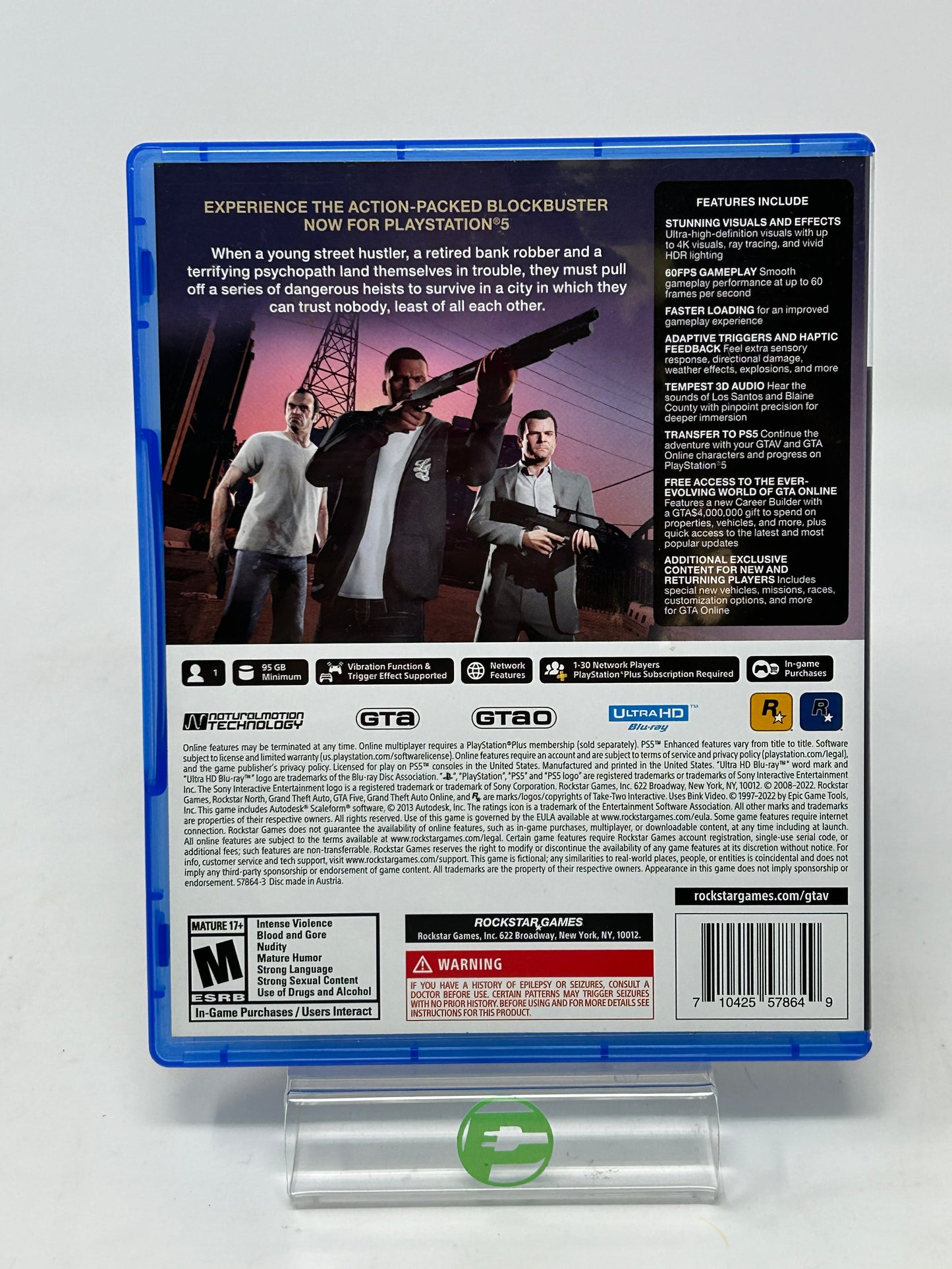 Grand Theft Auto V (Sony PlayStation 5 PS5, 2022)