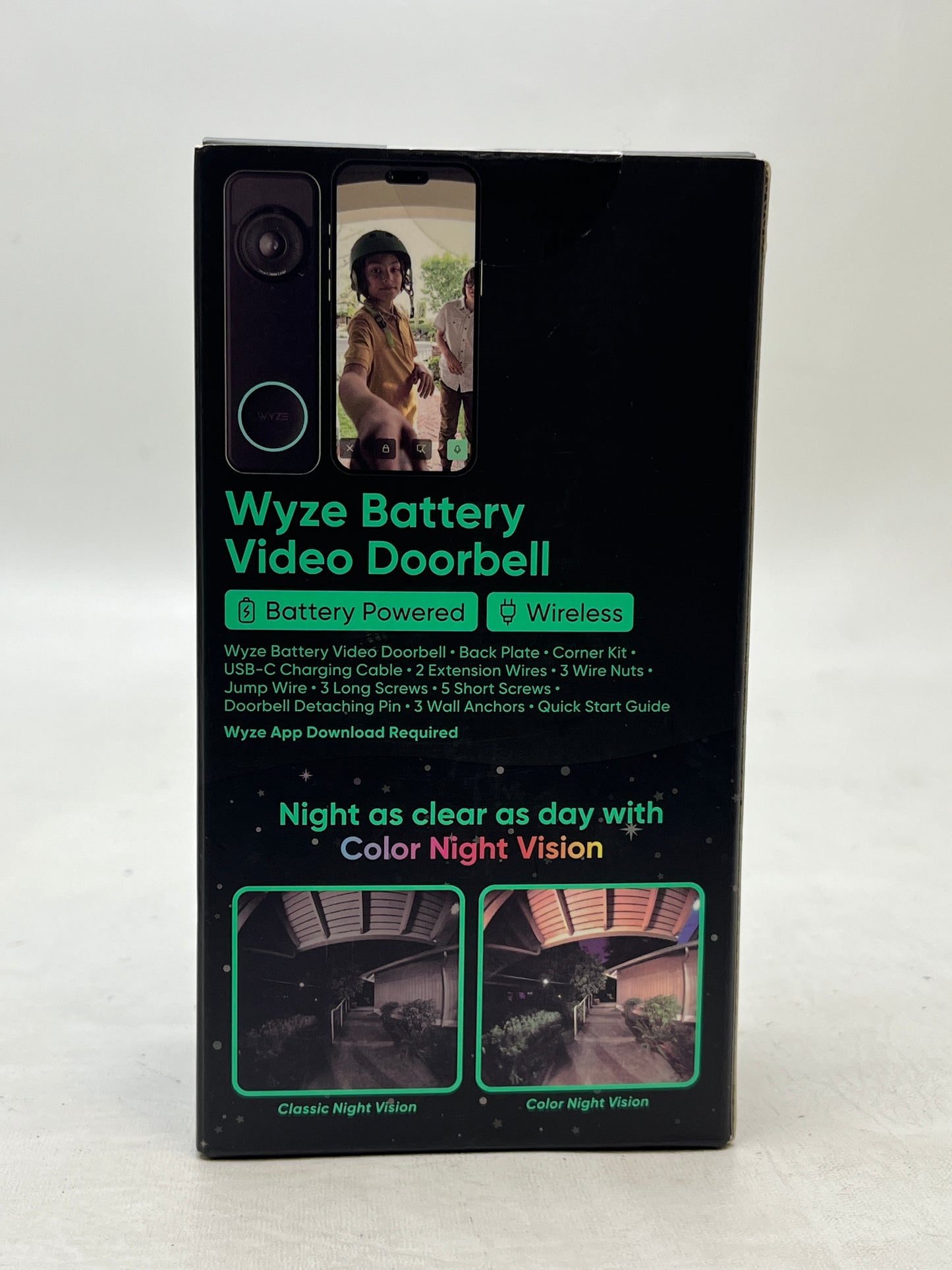 New Wyze Wireless Battery Video Doorbell, HD Plus Video 2-Way Audio Night Vision