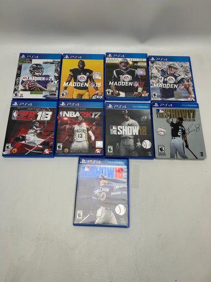Lot of 9 Games Sony PlayStation 4 PS4