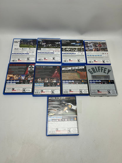 Lot of 9 Games Sony PlayStation 4 PS4