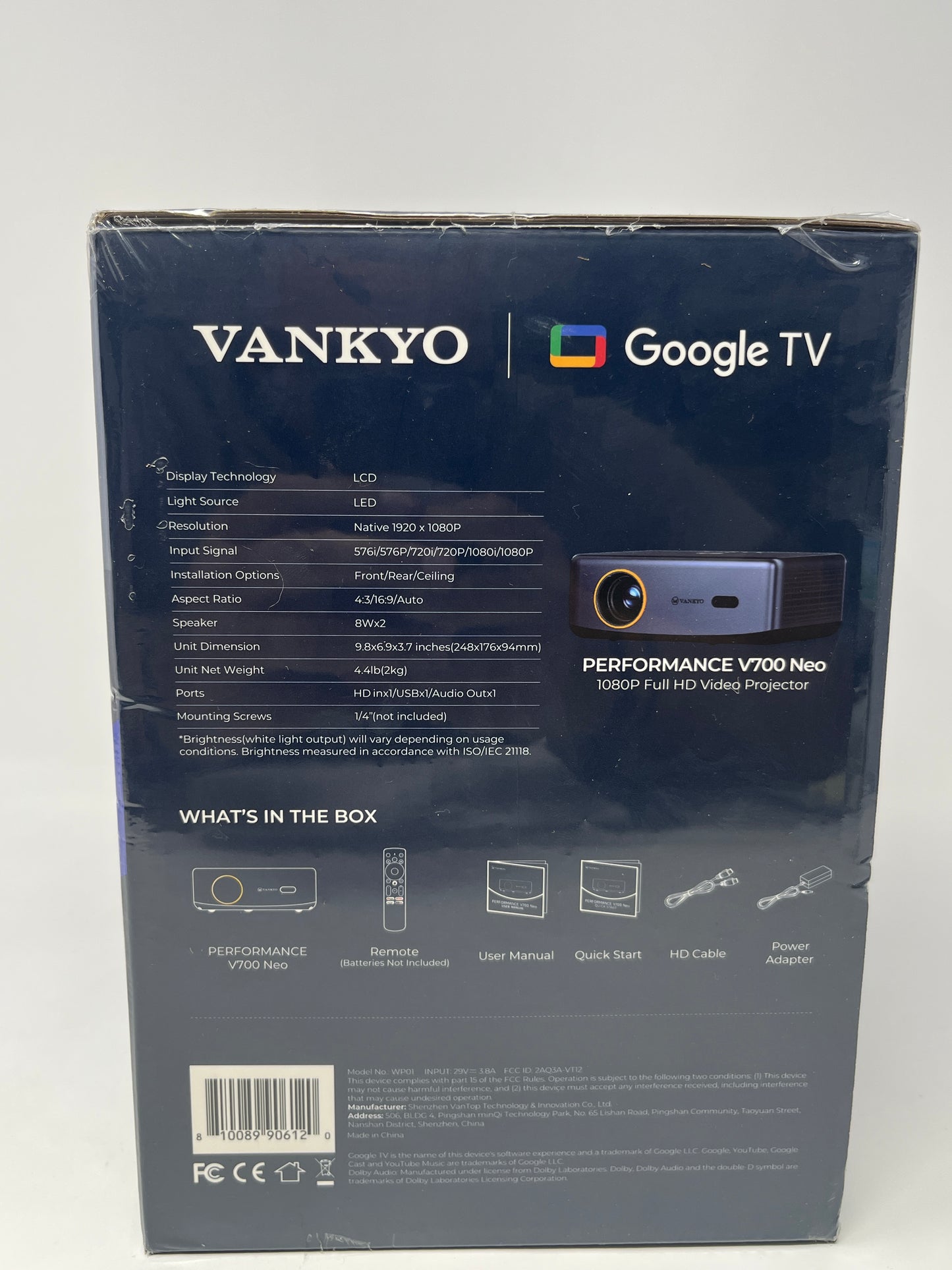 New VANKYO Performance V700G Native 1080P Projector, Full 5G HD