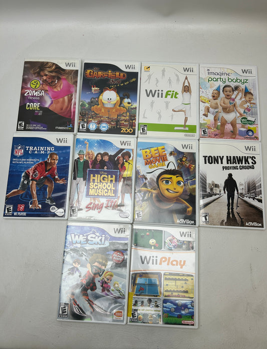 Lot of 10 Nintendo Wii Games