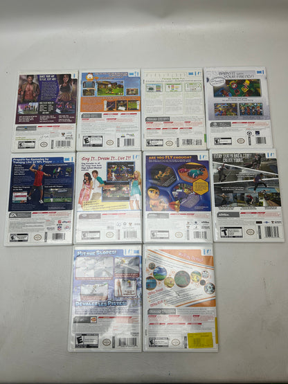 Lot of 10 Nintendo Wii Games