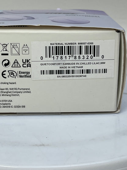 New Bose QuietComfort In-Ear Noise Cancelling Bluetooth Earbuds Purple 888507-0300