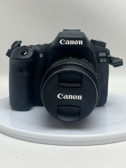 Canon EOS 80D 24.2MP Digital SLR DSLR Camera w/Canon EF-S 18-55mm Lens