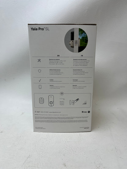 Yale Pro SL Pushbutton Deadbolt Z-Wave Lock Satin Nickel YRD136-ZW2-619