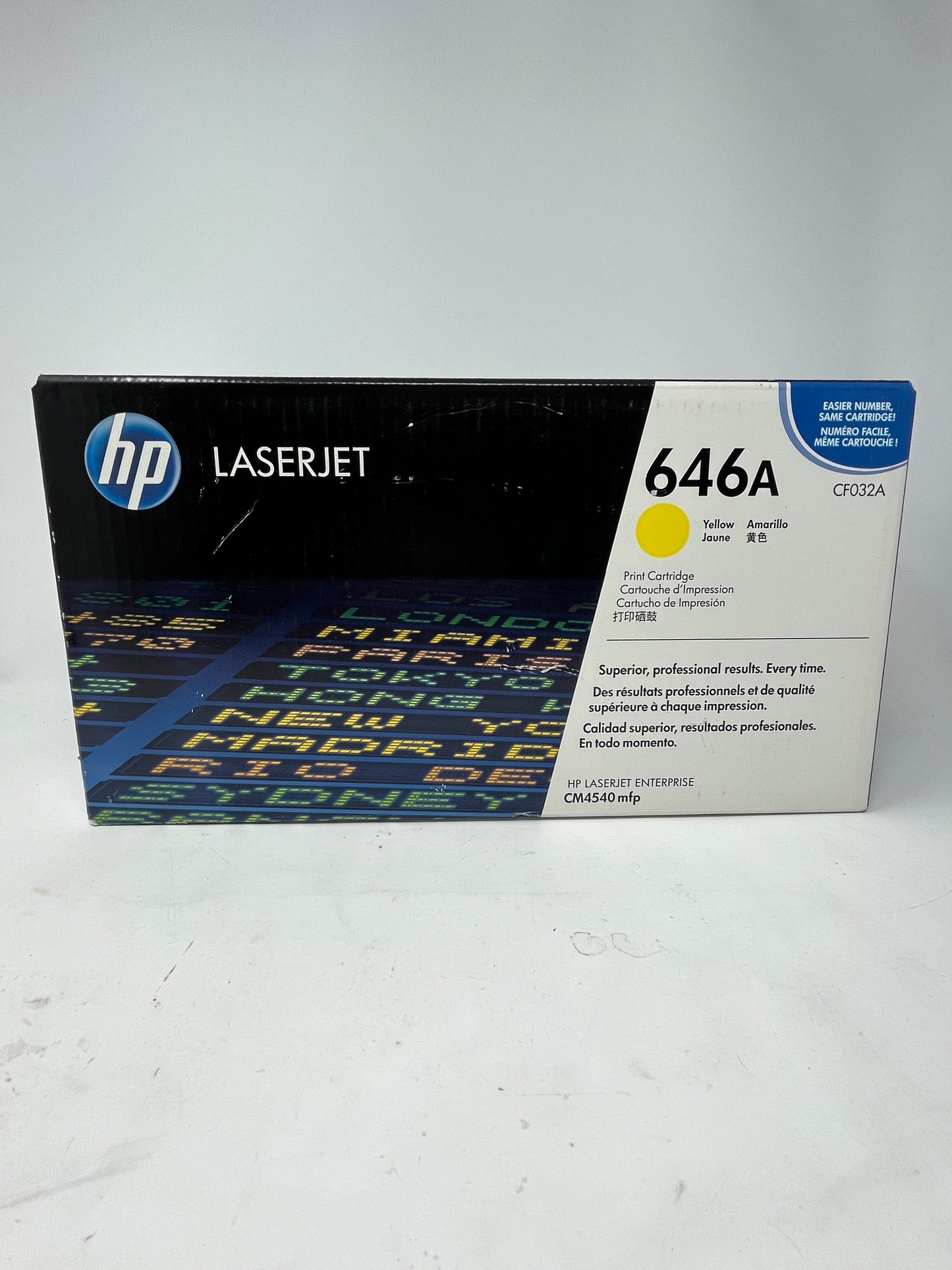 New HP LaserJet 646A Yellow Toner Cartridge CF032A