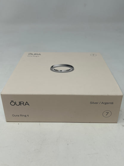 Oura Ring 4 Size 7 Activity Tracker Silver JZ90-54217-07 