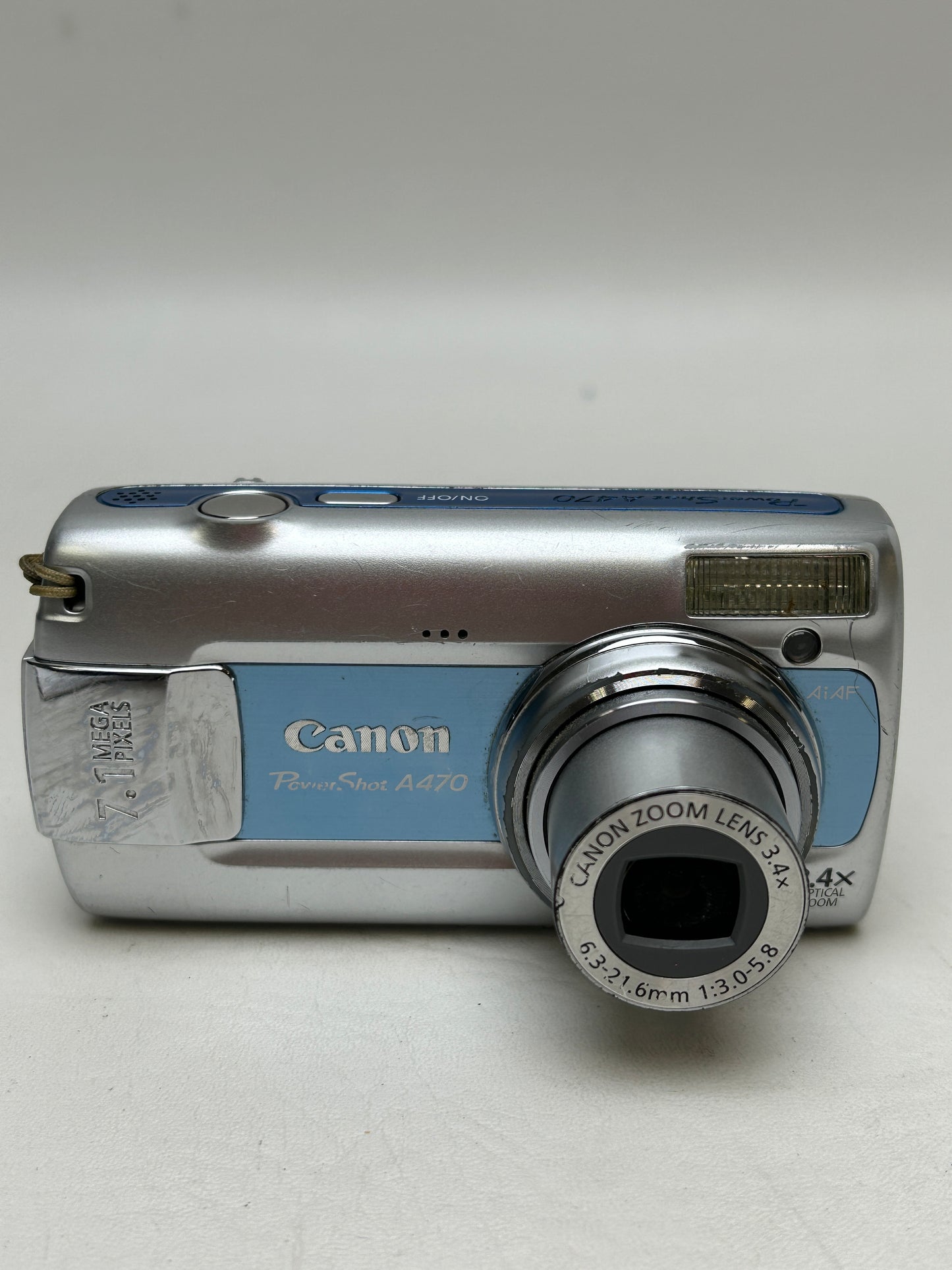 Canon PowerShot A470 7.1MP Digital Camera 3.4x Optical Zoom Blue