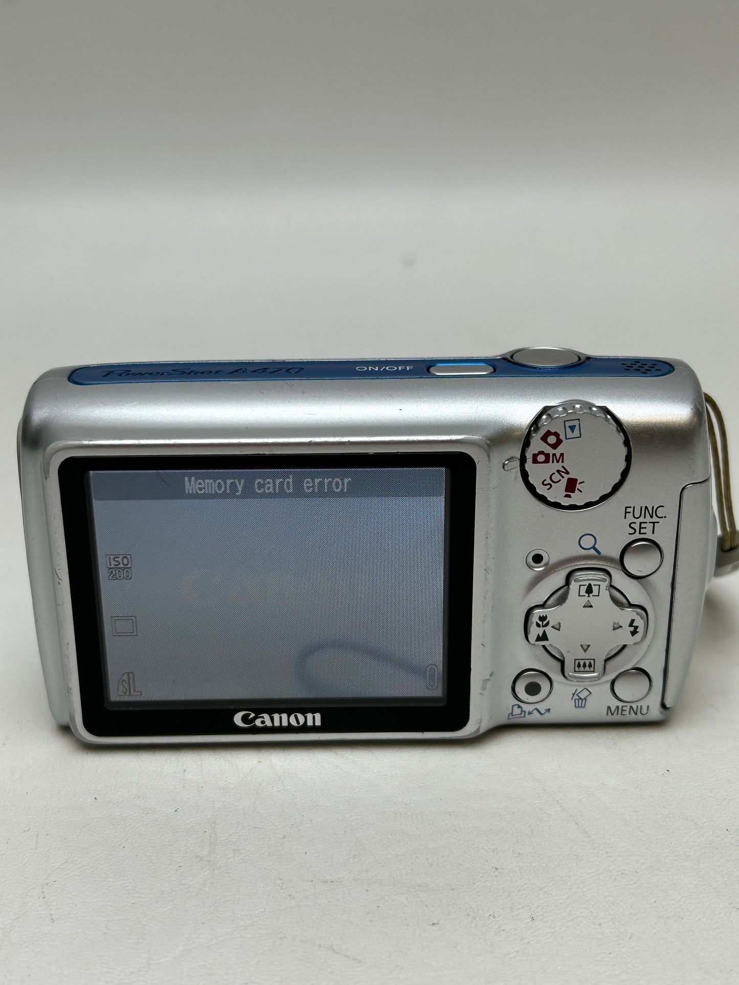 Canon PowerShot A470 7.1MP Digital Camera 3.4x Optical Zoom Blue