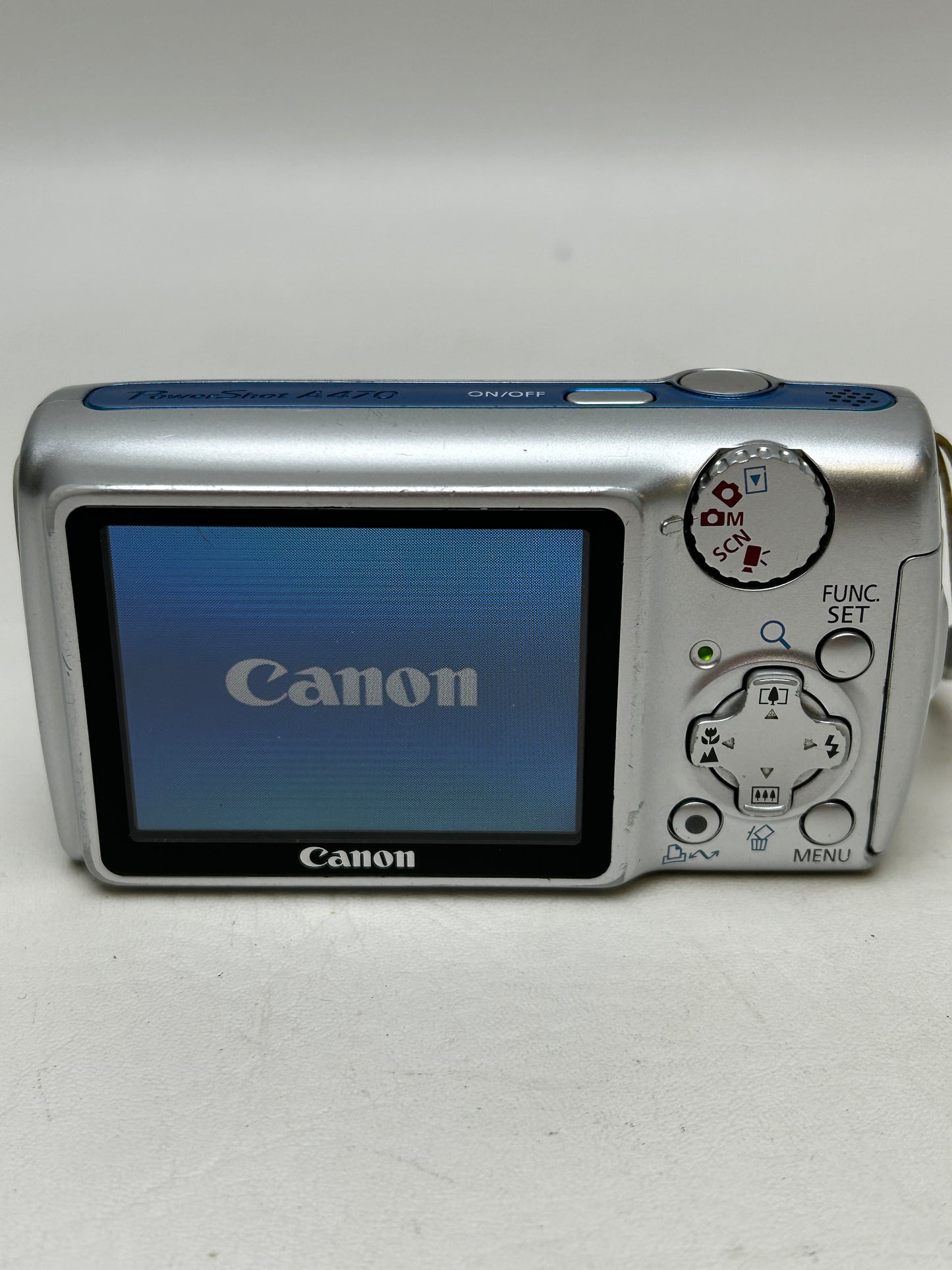 Canon PowerShot A470 7.1MP Digital Camera 3.4x Optical Zoom Blue