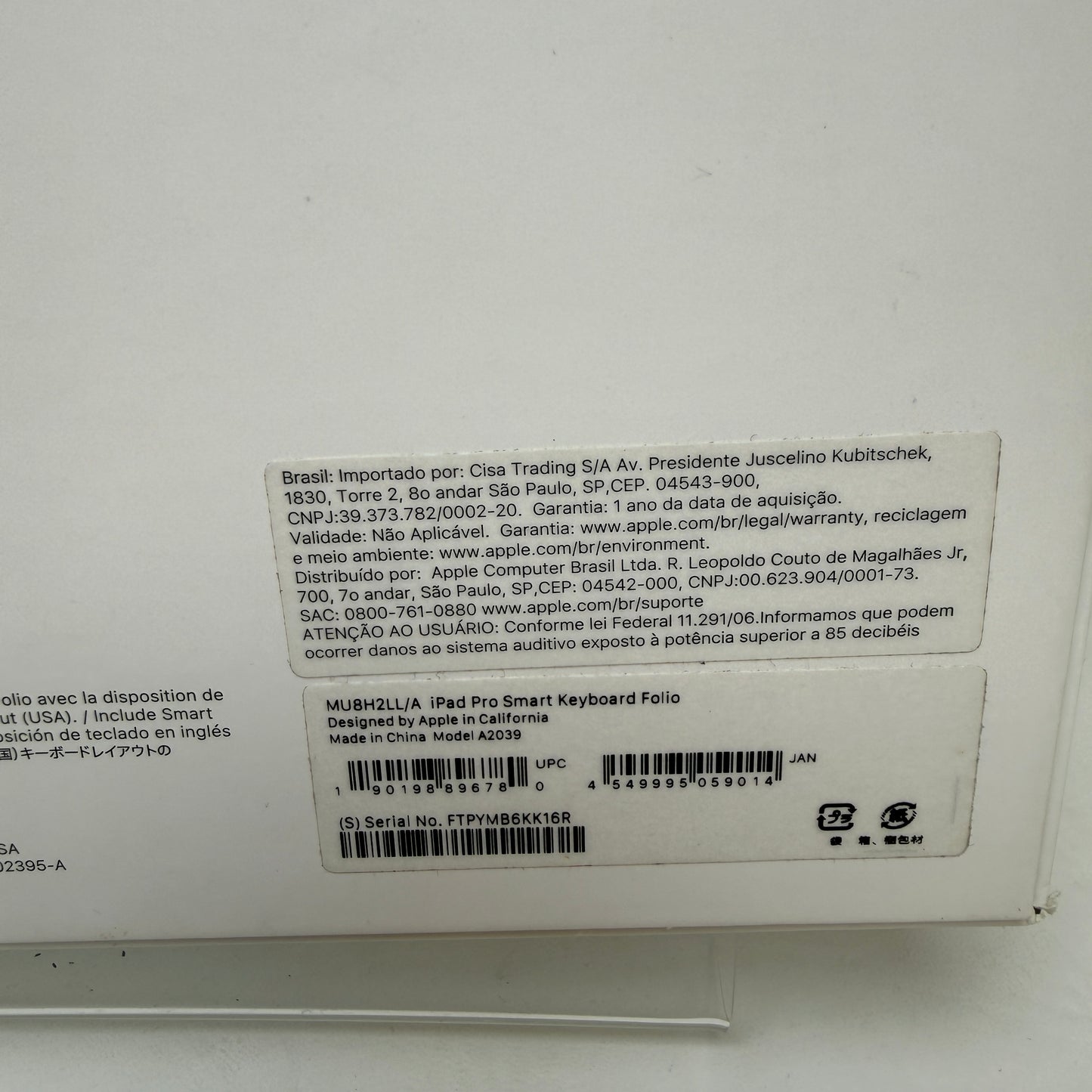 Apple Magic Keyboard for iPad Pro 12.9" Keyboard Folio Case Black MU8H2LL/A