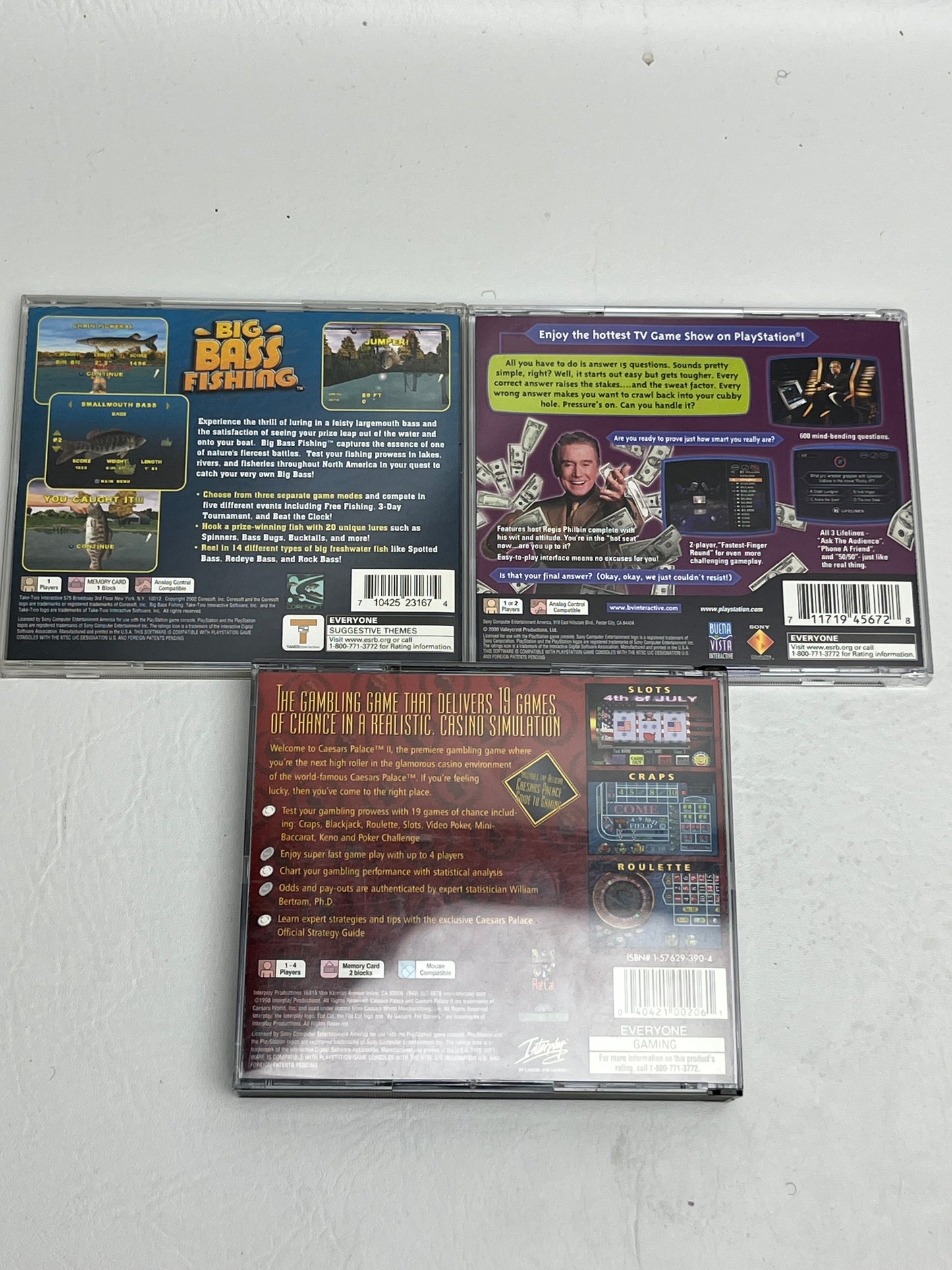 Lot of 3 Games Sony PlayStation 1 PS1