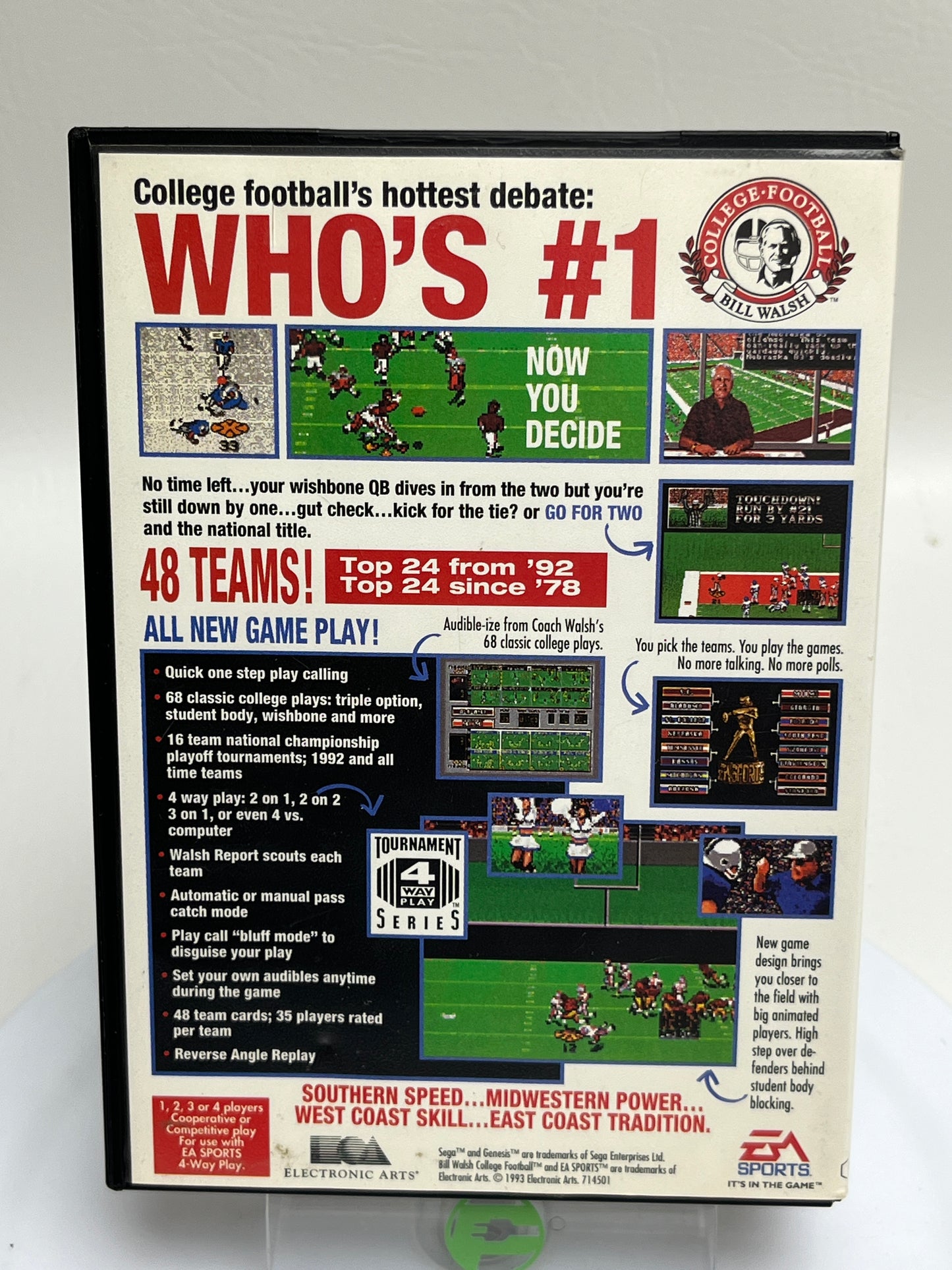 Bill Walsh College Football (Sega Genesis, 1992)