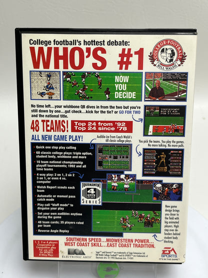 Bill Walsh College Football (Sega Genesis, 1992)