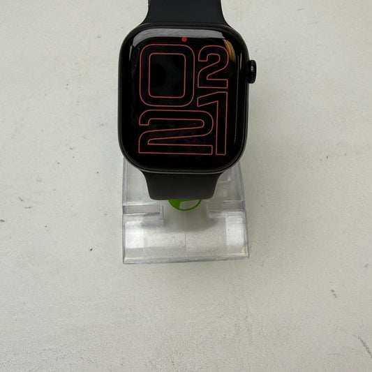 GPS Only Apple Watch Series 11 46MM Jet Black Aluminum Black Sport Band 