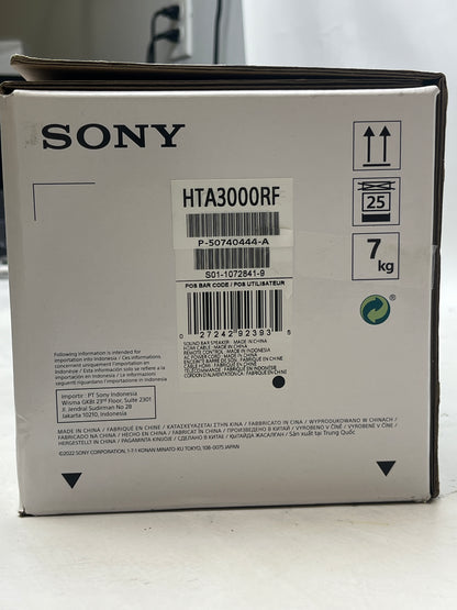 New Sony HT-A3000 3.1ch Dolby Atmos Soundbar Black 360 Spatial Sound