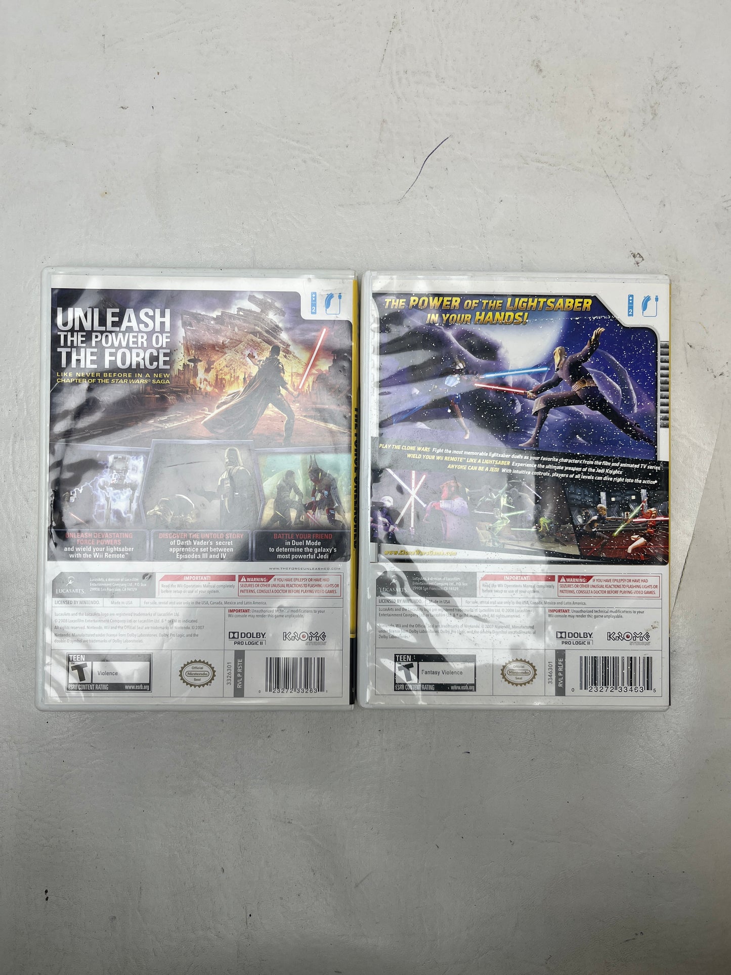 Lot of 2 Nintendo Wii Games
