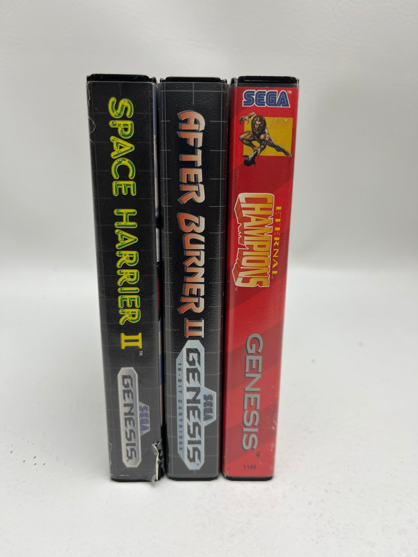 Lot of 3 Games Sega Genesis Space Harrier II,After Burner II,Eternal Champions