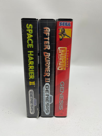 Lot of 3 Games Sega Genesis Space Harrier II,After Burner II,Eternal Champions