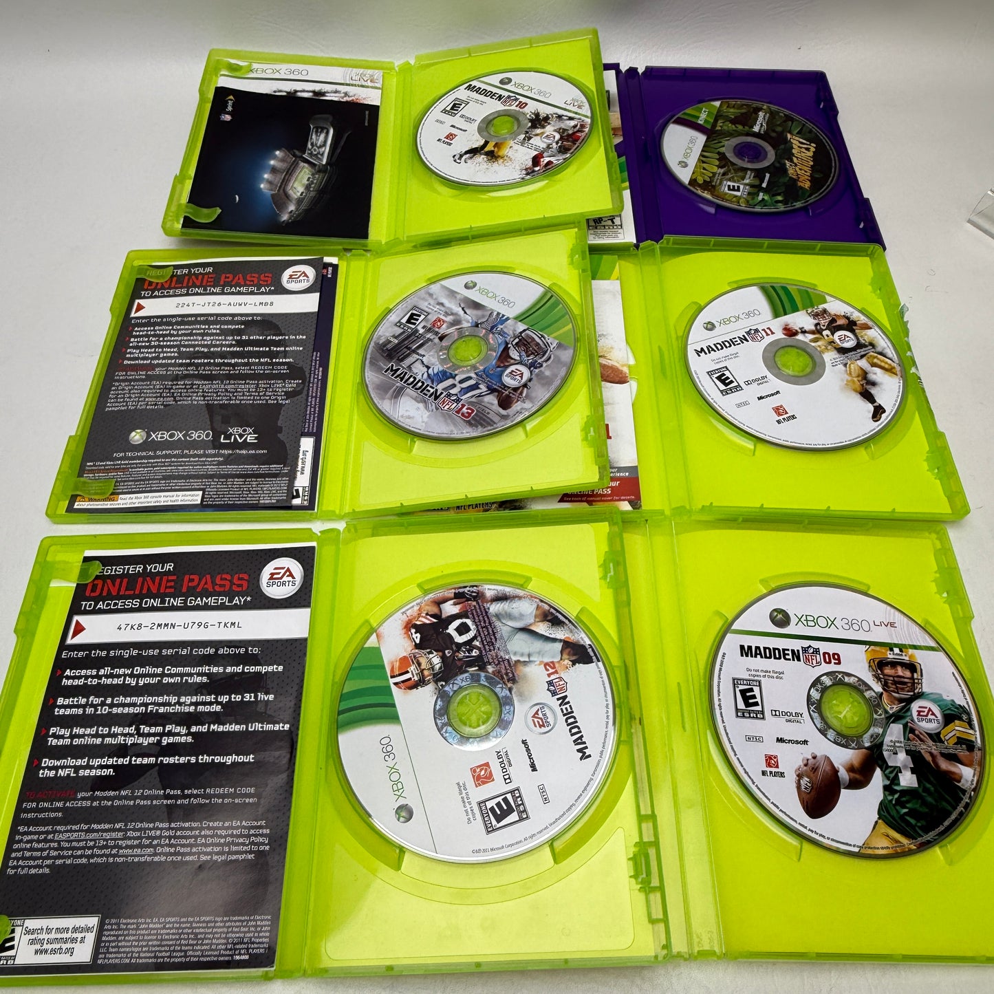 Lot of 6 Games Microsoft Xbox 360 