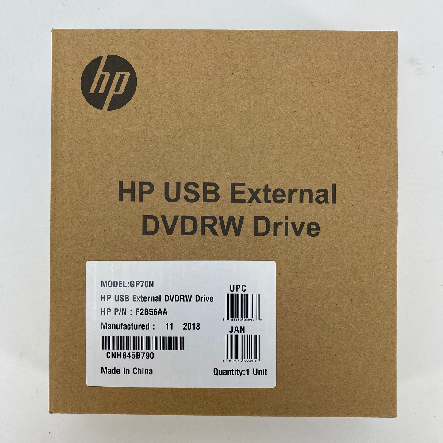 New HP USB External Drive DVDRW  External Drive F2B56AA