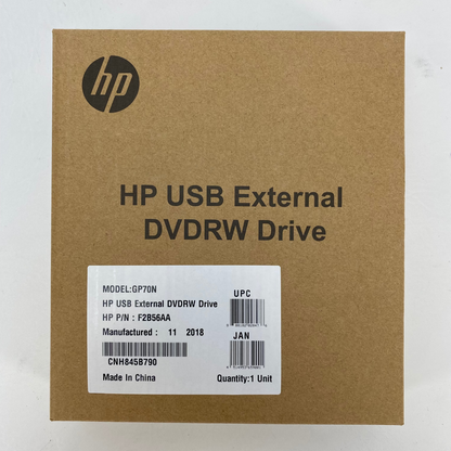 New HP USB External Drive DVDRW  External Drive F2B56AA