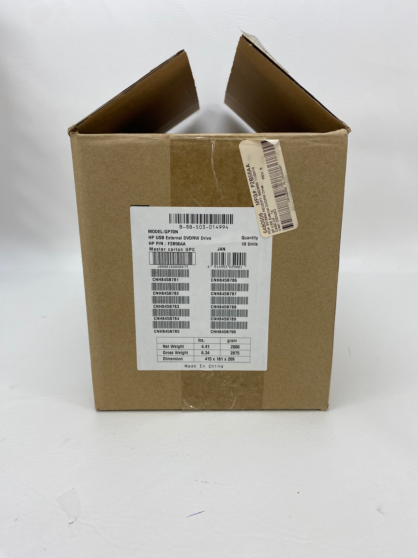 New HP USB External Drive DVDRW  External Drive F2B56AA
