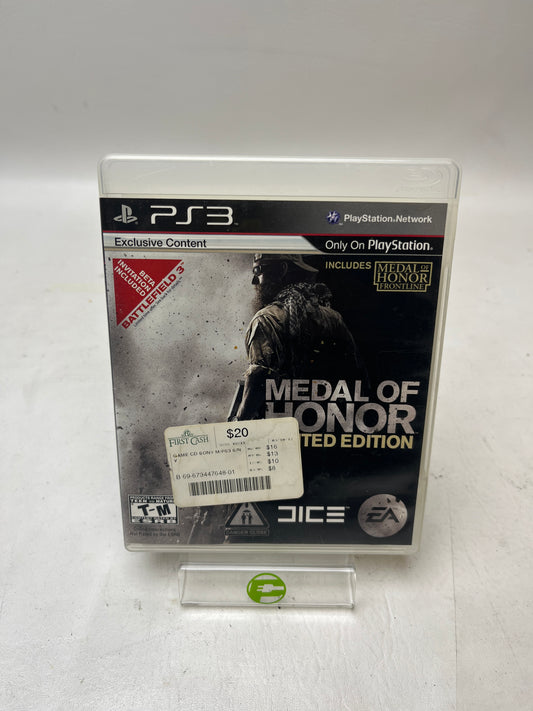Medal of Honor (Sony PlayStation 3 PS3, 2010)