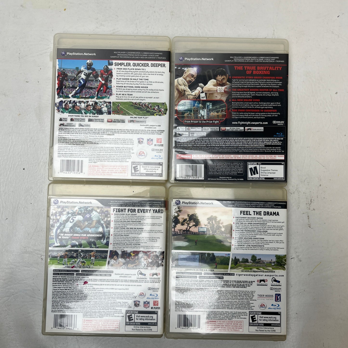 Lot of 4 Games Sony PlayStation 3 PS3 