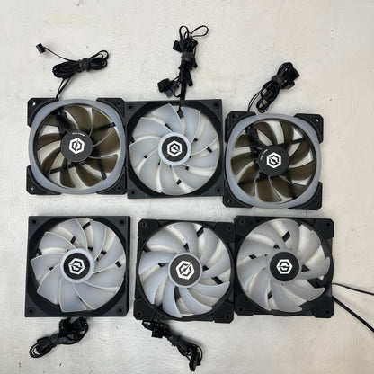 Lot of 6 CyberPowerPC 120mm Addressable RGB Case Fans