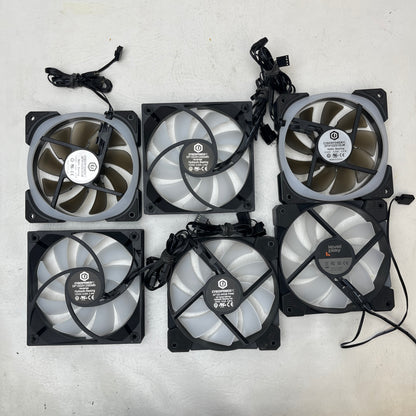 Lot of 6 CyberPowerPC 120mm Addressable RGB Case Fans
