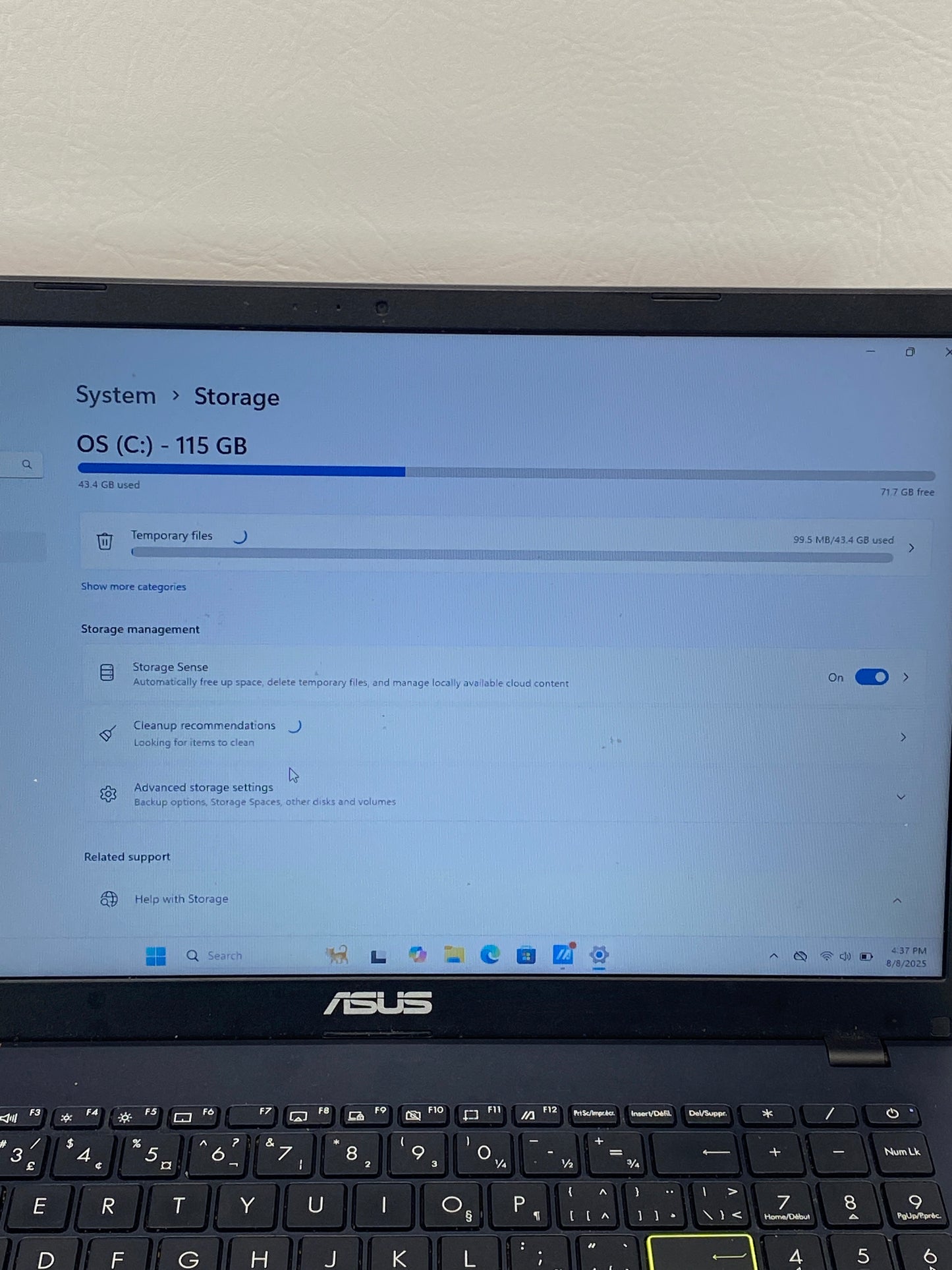 ASUS Vivobook E510 9560ngw 15.6″ Celeron N4500 1.10Ghz 4GB RAM 128GB SSD